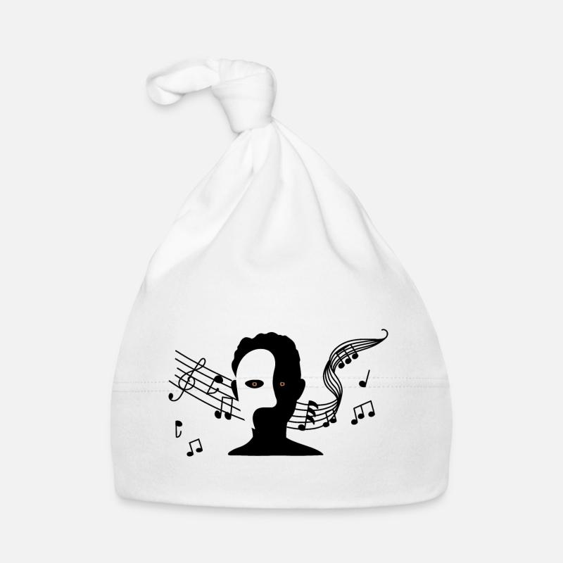 Le fantôme de l'Opéra - Bonnet bio Bébé - blanc
