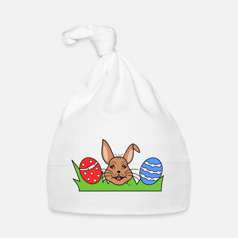 Happy Easter Eggs Baby Bio-Mütze