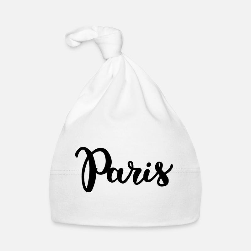 Paris lettering Organic Baby Cap