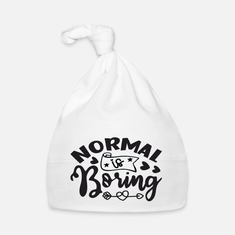 Normal est ennuyeux Bonnet bio Bébé