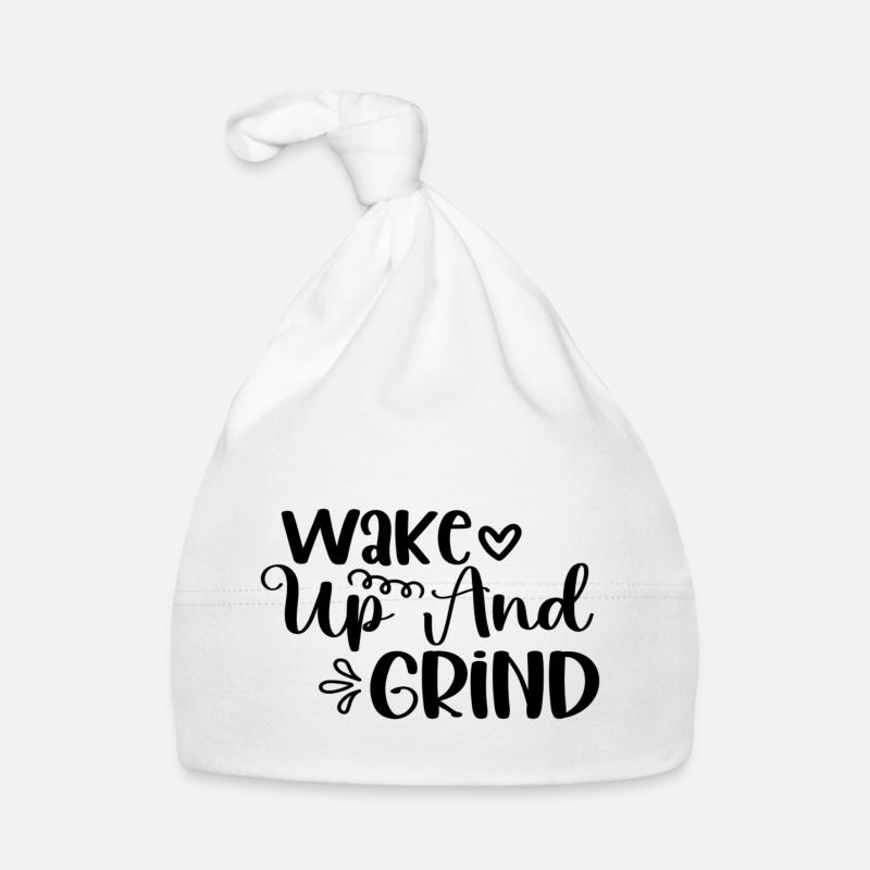 Wake Up And Grind Organic Baby Cap