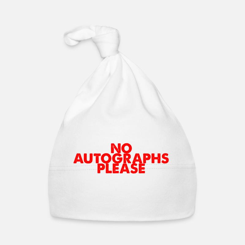Pas d’autographes s’il vous plaît 2 Bonnet bio Bébé