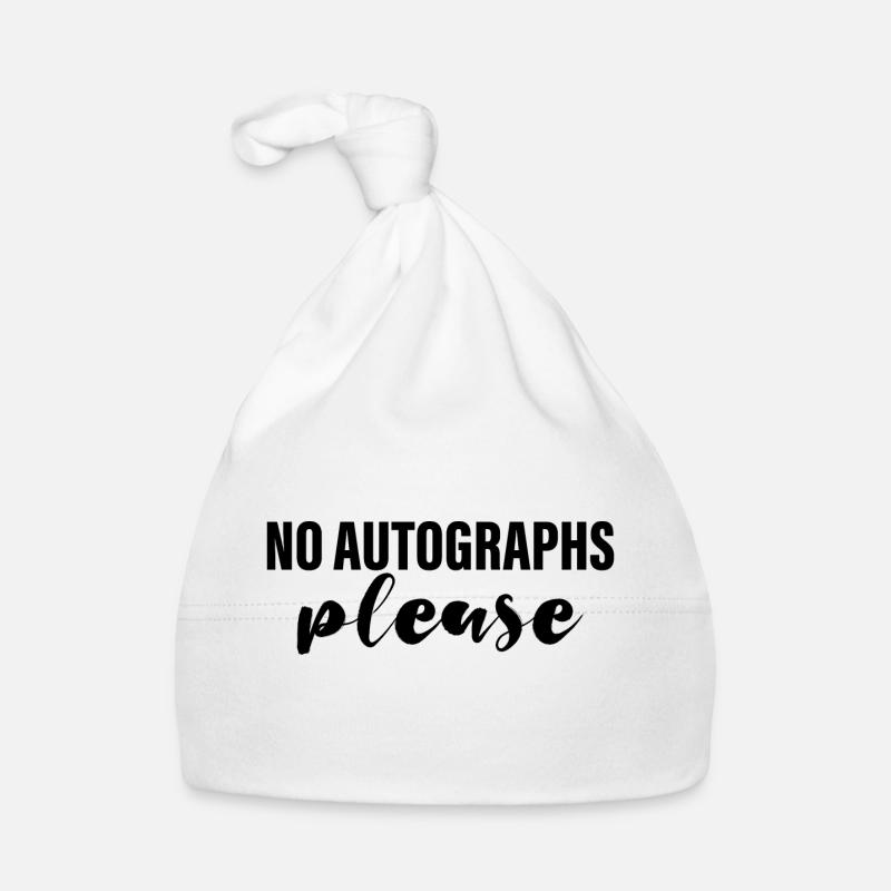 Pas d’autographes s’il vous plaît 4 Bonnet bio Bébé
