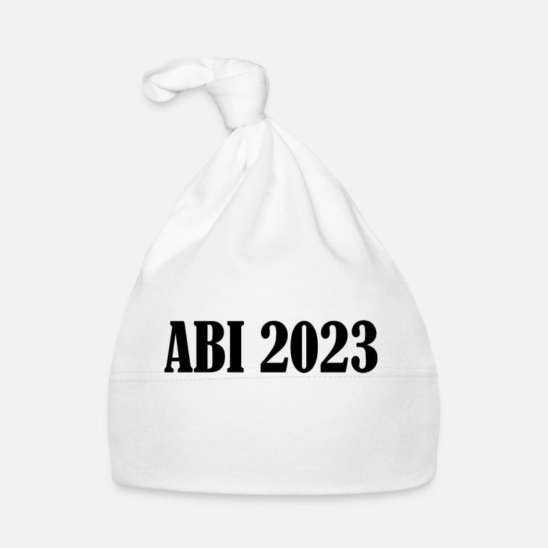 Abi 2023 - Baby Bio-Mütze - Weiß