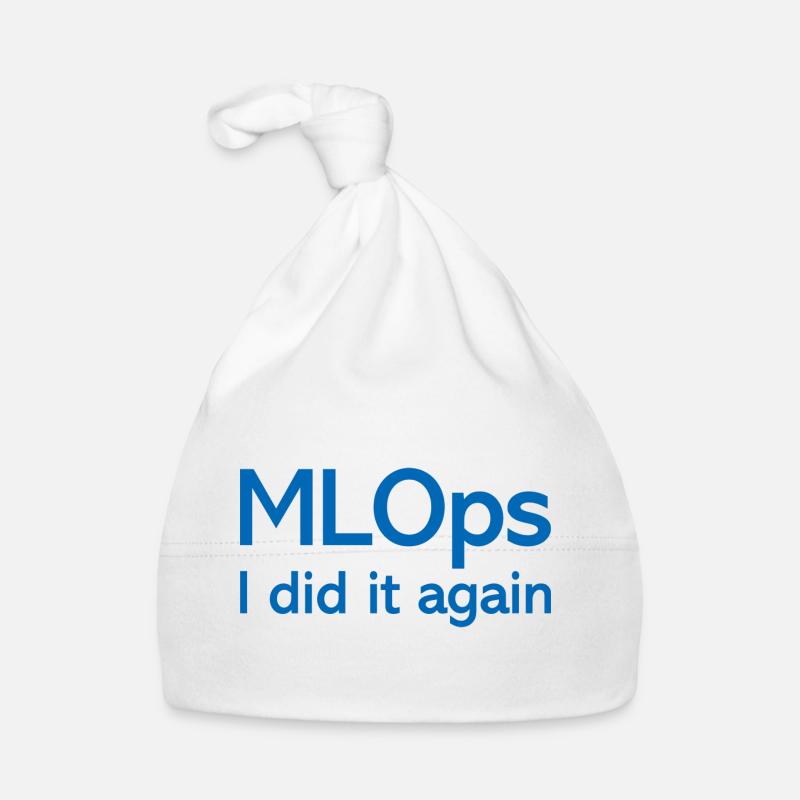MLOps Je l’ai refait - Bonnet bio Bébé - blanc