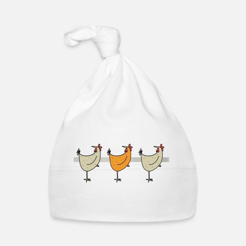 Design de Pâques - Bonnet bio Bébé - blanc