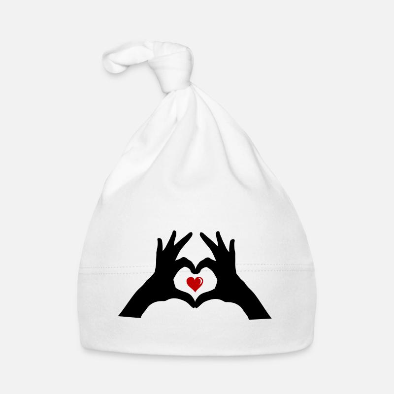 hands heart Baby Bio-Mütze