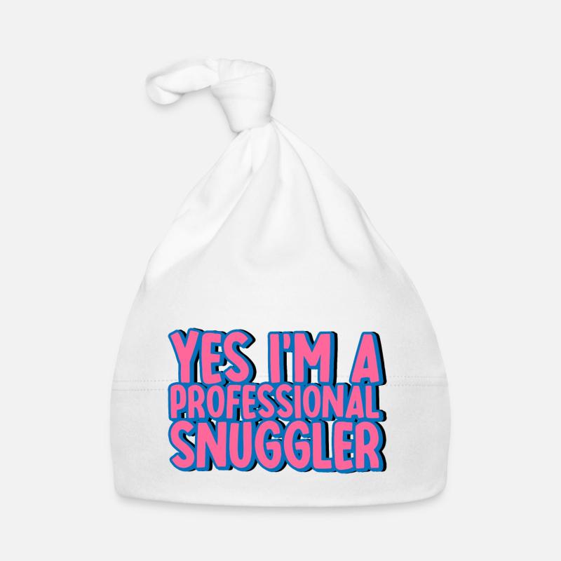 Yes, I'm A Professional Snuggler 2 Organic Baby Cap