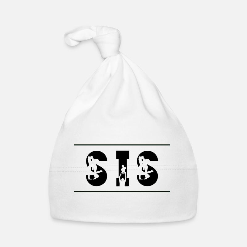 Lettrage le plus lourd - Bonnet bio Bébé - blanc