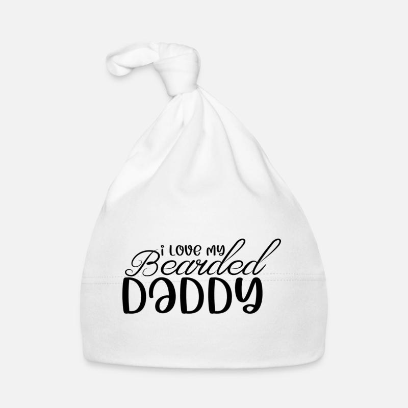 I Love My Bearded Daddy Baby Bio-Mütze