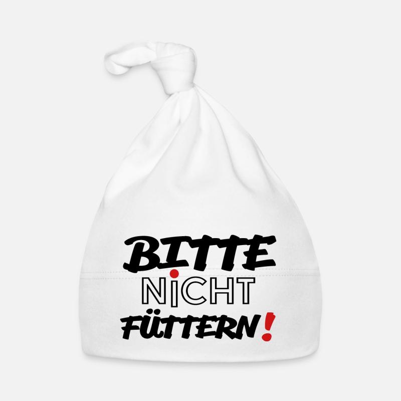 Bitte nicht füttern! Baby Bio-Mütze