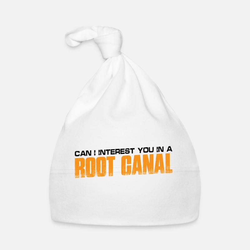 Puis-je vous intéresser à A Root Canal 4 - Bonnet bio Bébé - blanc