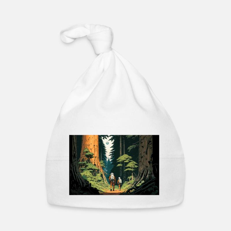 Interstelar im Wald Baby Bio-Mütze
