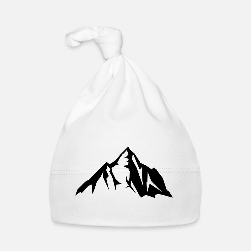 Montagne - Bonnet bio Bébé - blanc