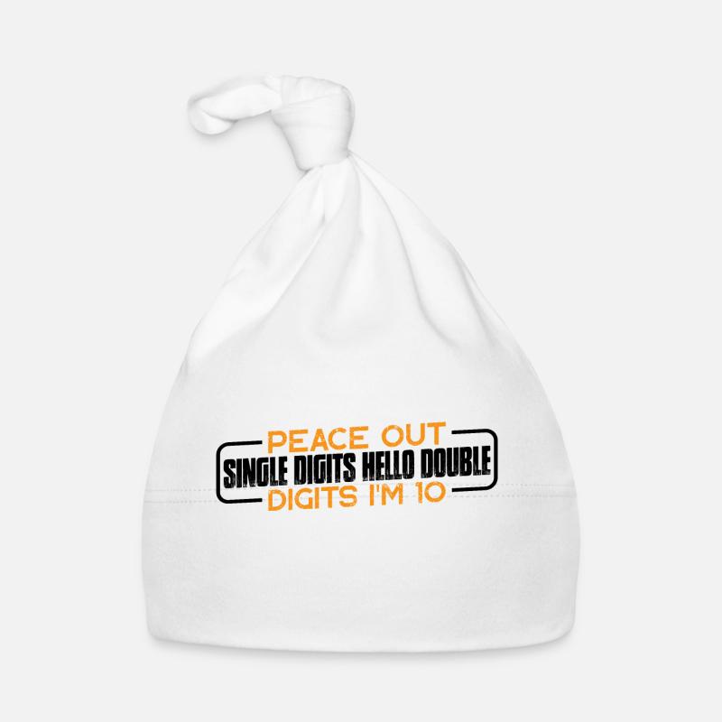 Buy Single Digits Hello Double Digits I'm 10 4 Baby Bio-Mütze