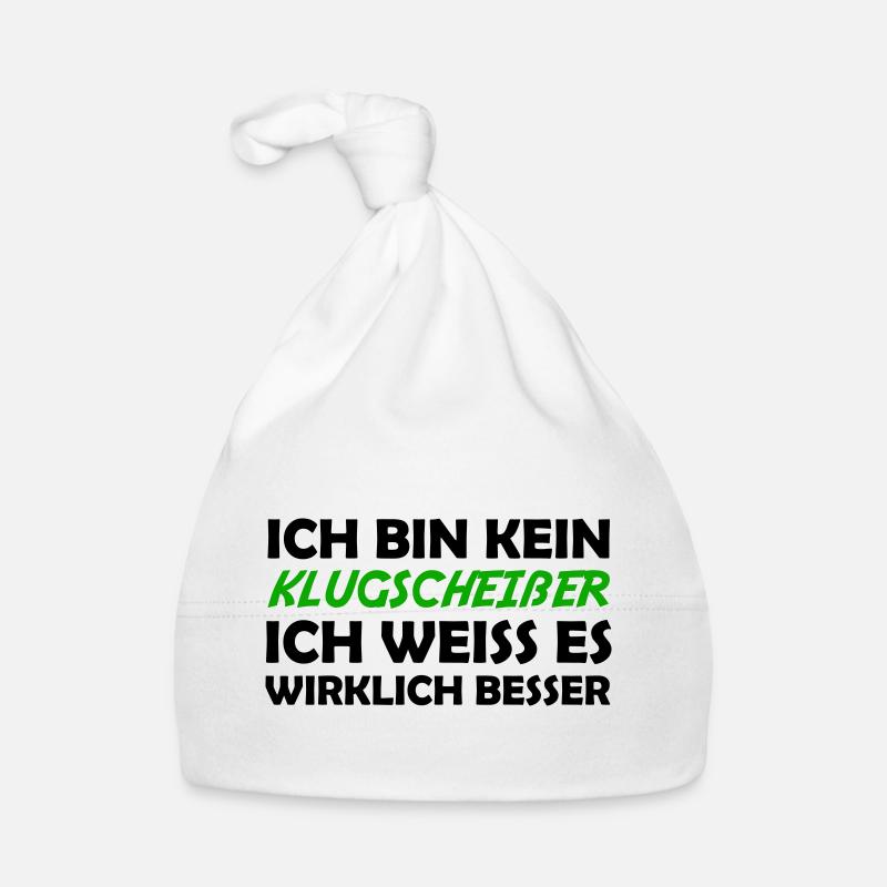 Bin kein klugscheißer Baby Bio-Mütze