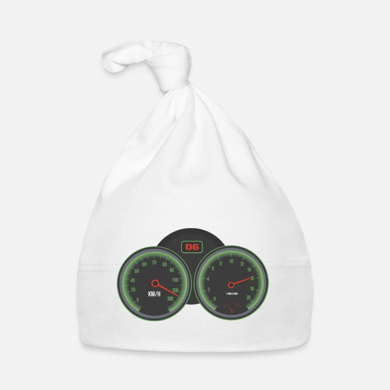 motorcycle speedometer Organic Baby Cap