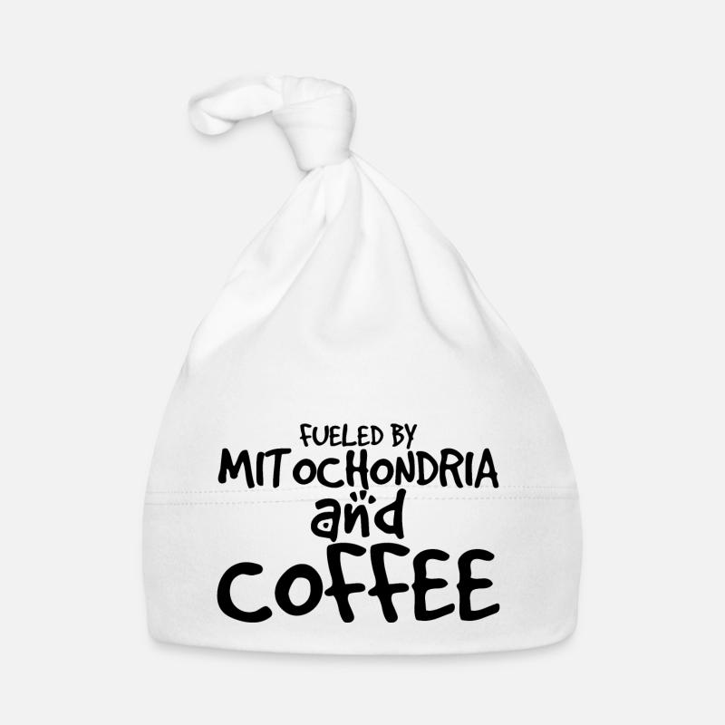 Alimenté par les mitochondries et le café 2 Bonnet bio Bébé