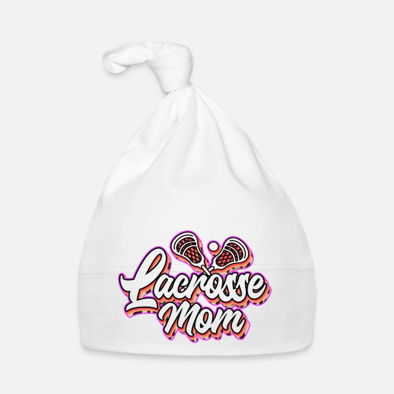Lacrosse Sport Mutter Mama I Geschenk Baby Bio-Mütze