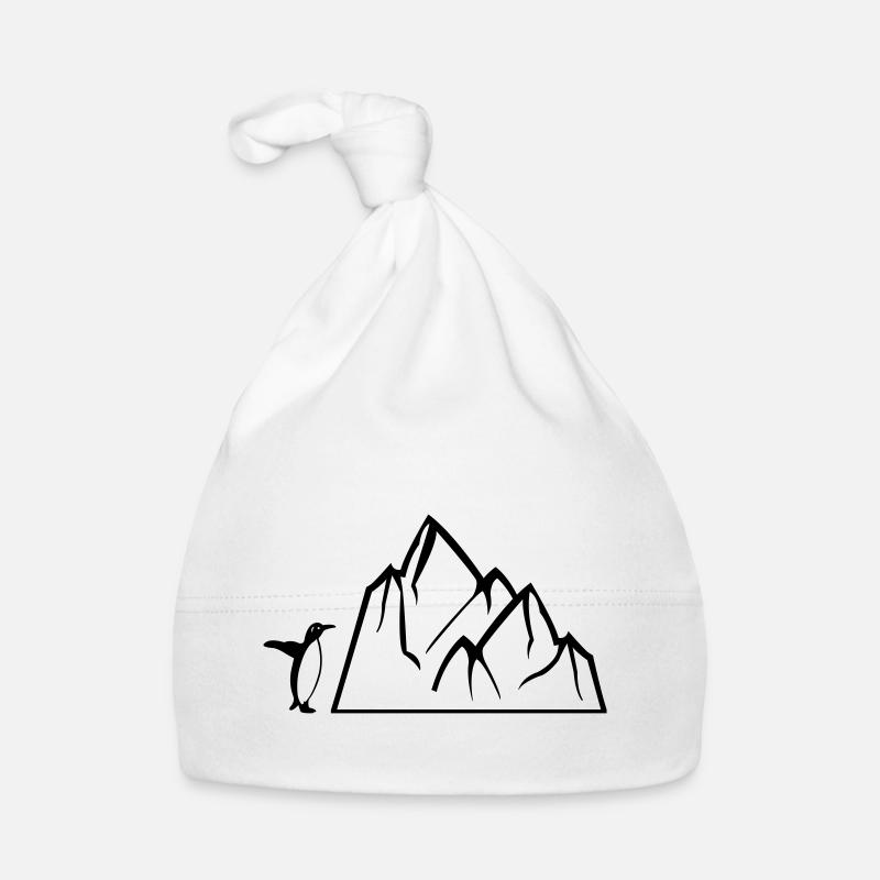 pinguin eisberg - Baby Bio-Mütze - Weiß