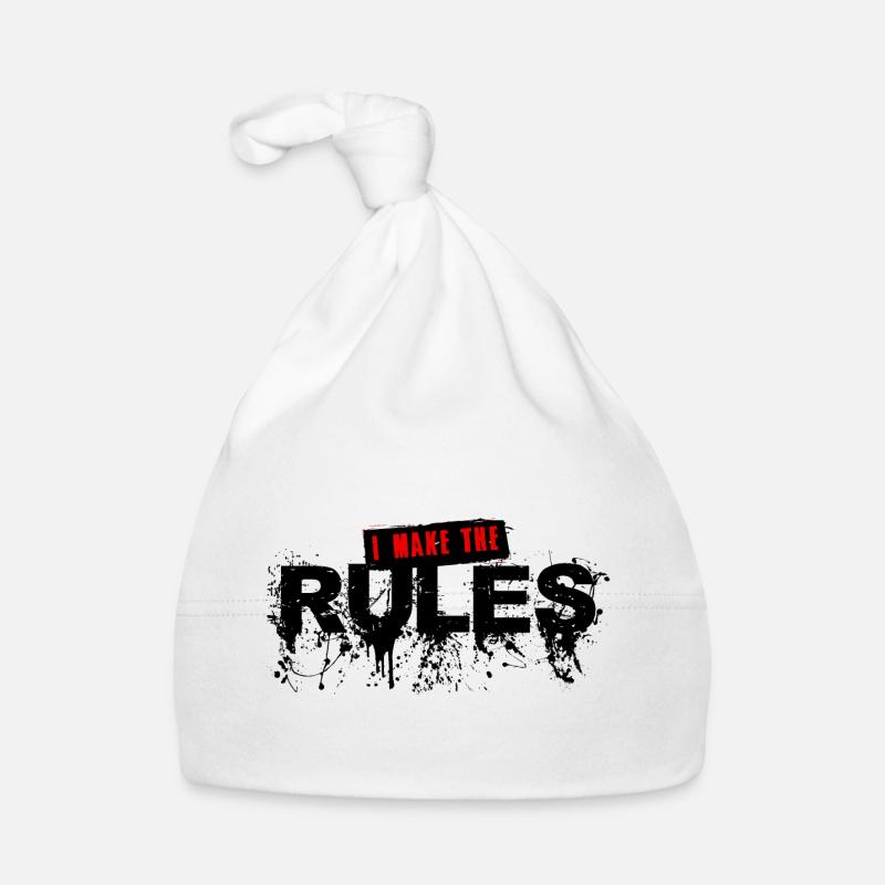 I make the rules panel text slogan quote Organic Baby Cap