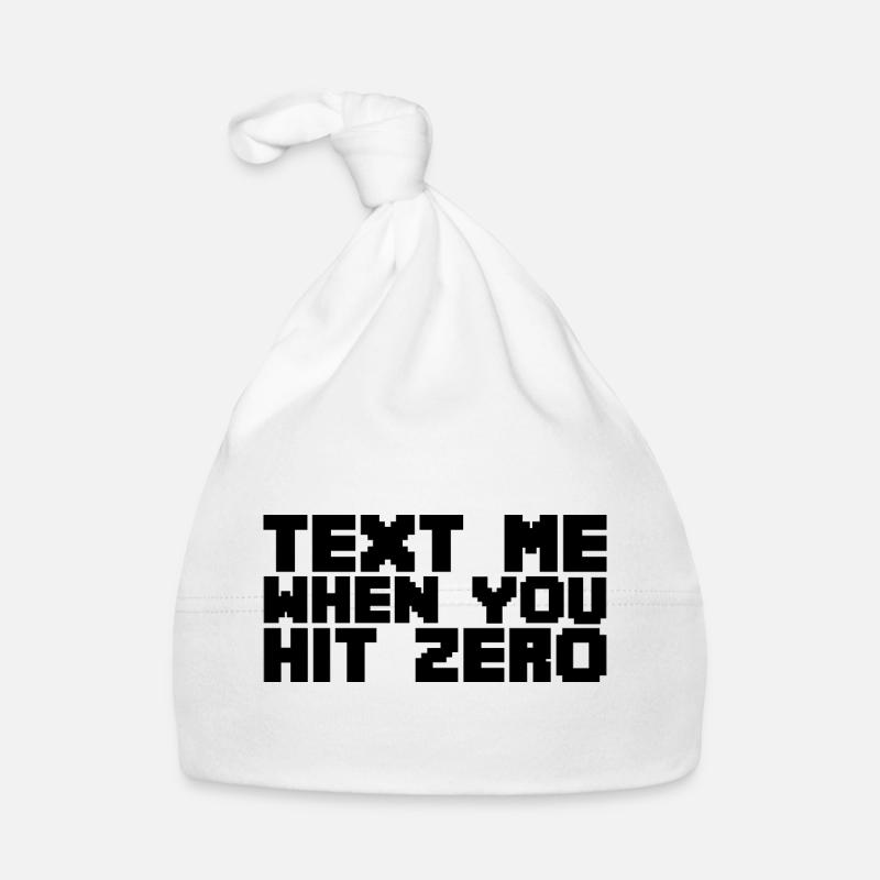 Envoyez-moi un texto lorsque vous atteignez zéro Bonnet bio Bébé