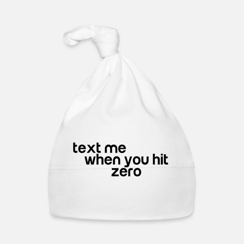 Envoyez-moi un texto lorsque vous atteignez zéro 3 Bonnet bio Bébé