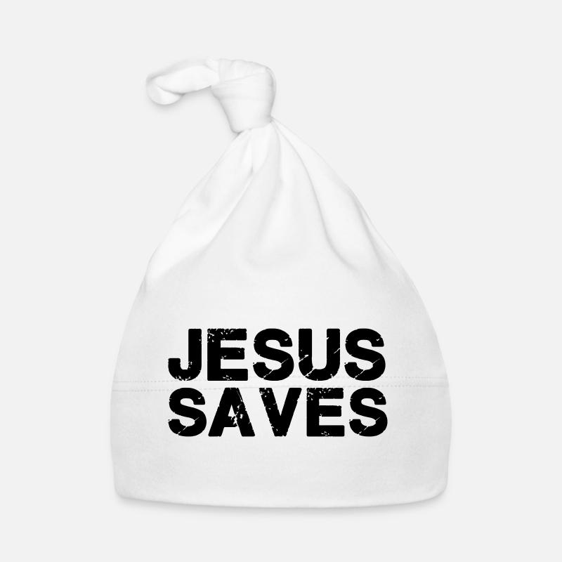 Jésus sauve Bonnet bio Bébé