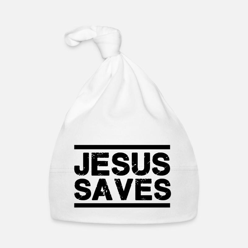 Jesus saves Organic Baby Cap
