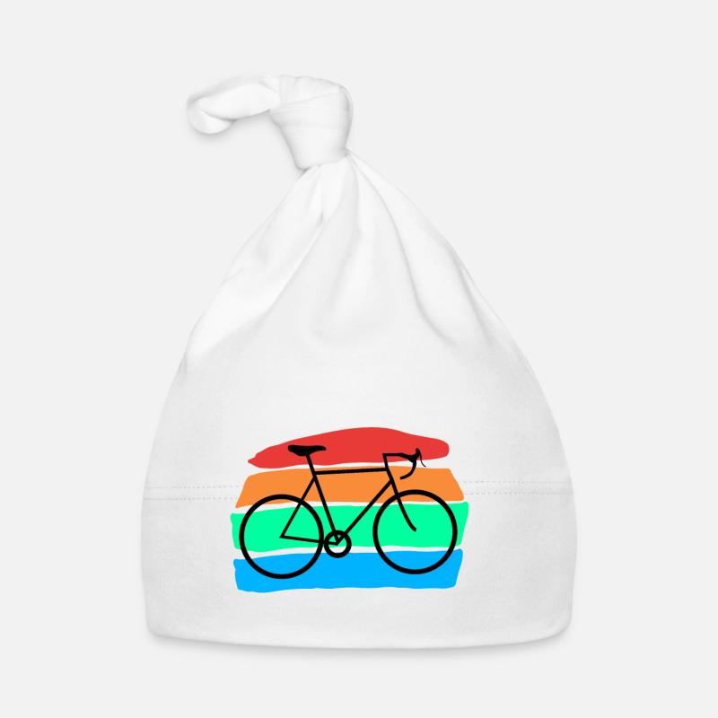 Bicyclette - Bonnet bio Bébé - blanc