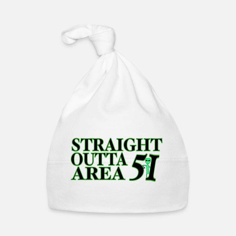 Zone Straight Outta 51 - Bonnet bio Bébé - blanc