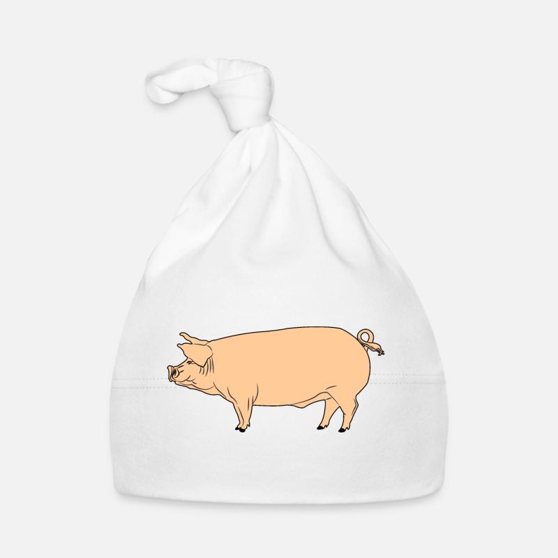 Cochon rose Bonnet bio Bébé