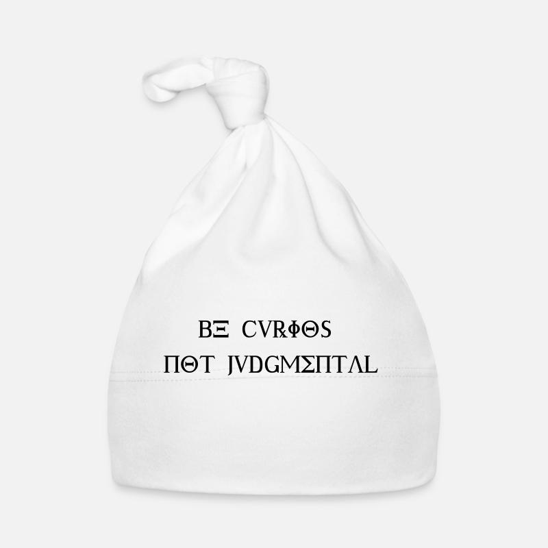 Be curious not judgemental - Design Baby Bio-Mütze