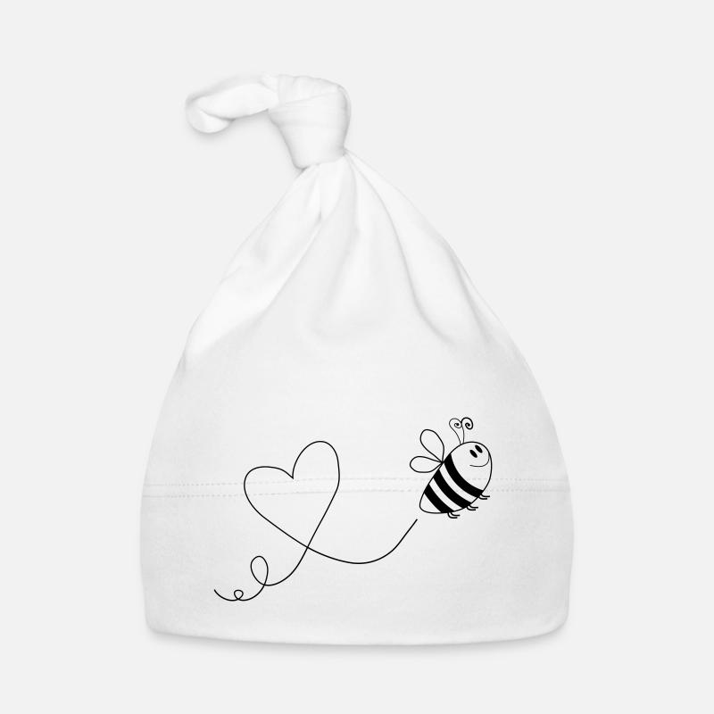 biene comic love 1 Baby Bio-Mütze