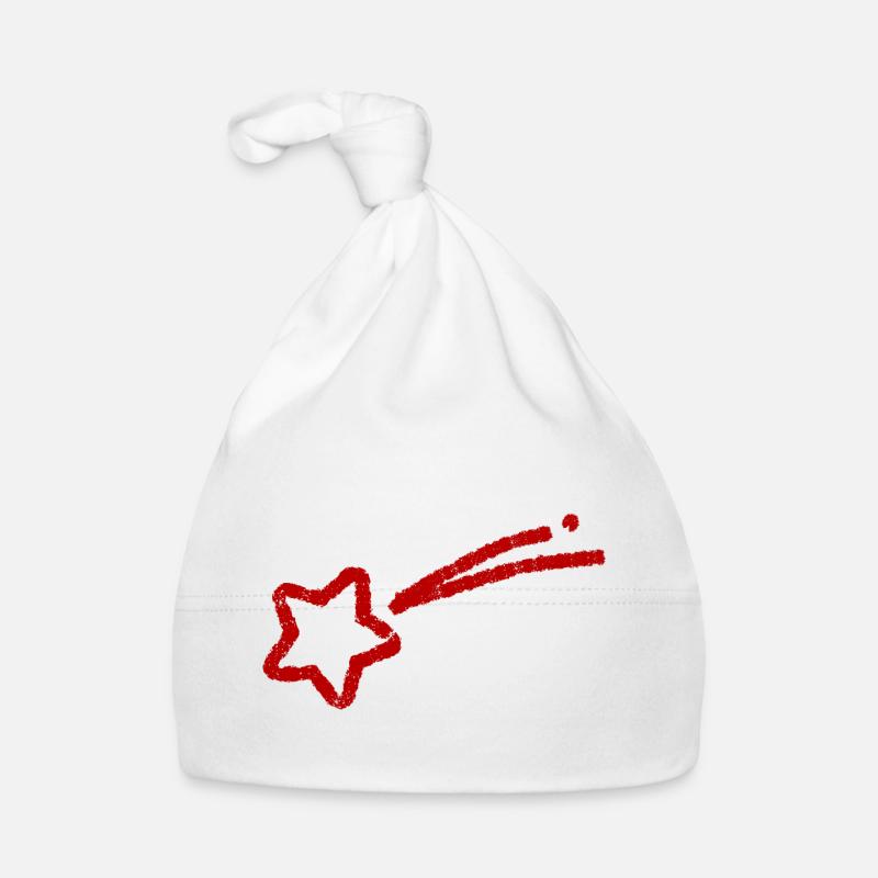 Étoile filante dessinée à la main Bonnet bio Bébé