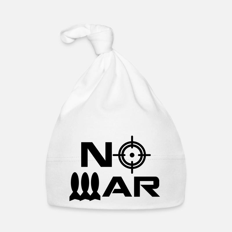 no war 01 Organic Baby Cap