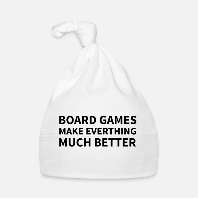 boardgame chess backgammon game night Baby Bio-Mütze