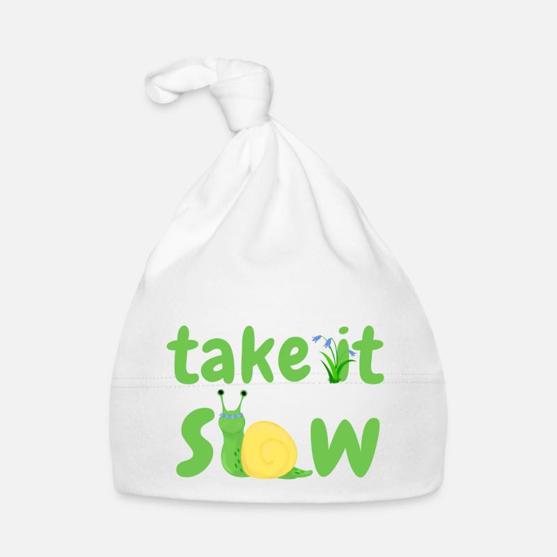 take it slow Organic Baby Cap