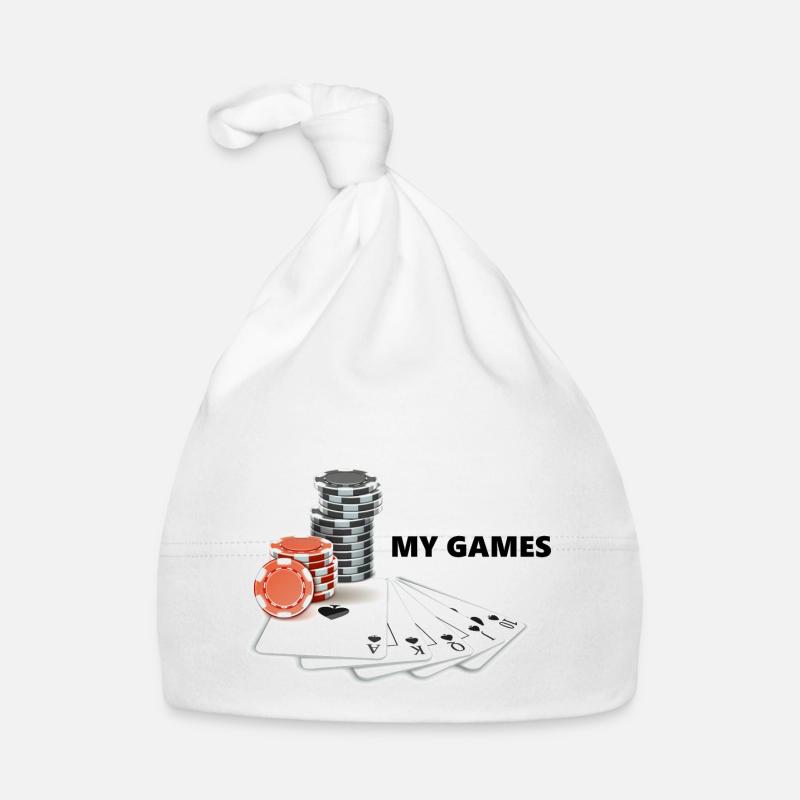 Boardgame Chess Backgammon Game Night Organic Baby Cap