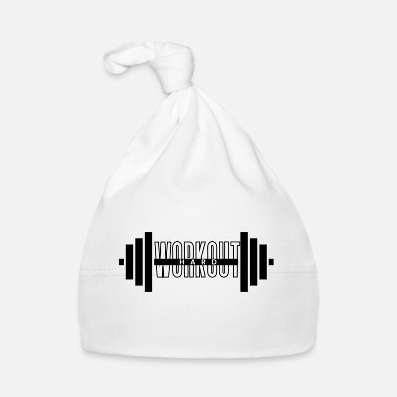 Workout Hard "Dumbel" Baby Bio-Mütze