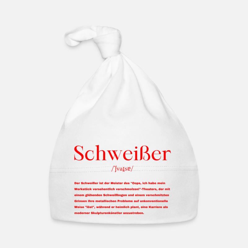 Schweißer Definition Baby Bio-Mütze