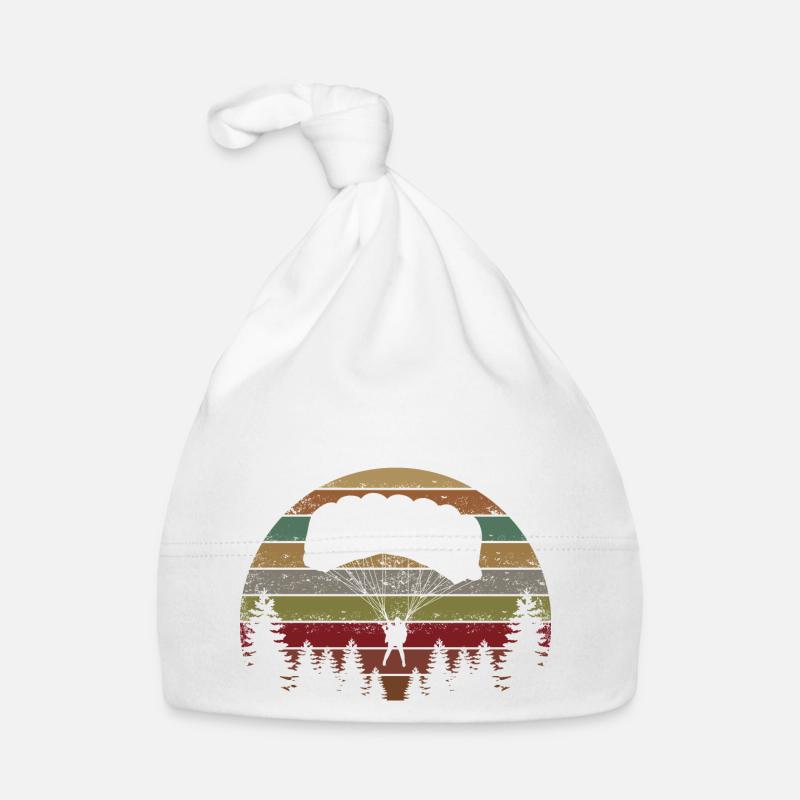 Skydive Evolution: Skydiver Design - Organic Baby Cap - white