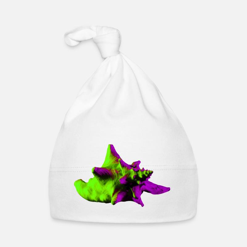 Pop Art Shell Organic Baby Cap