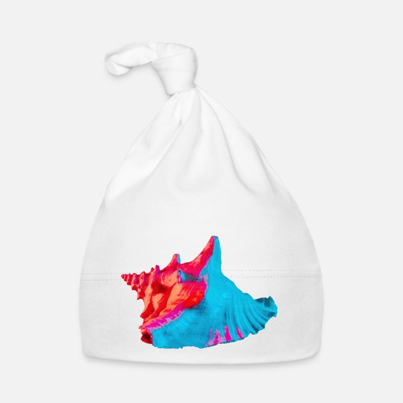 Pop Art Shell Organic Baby Cap