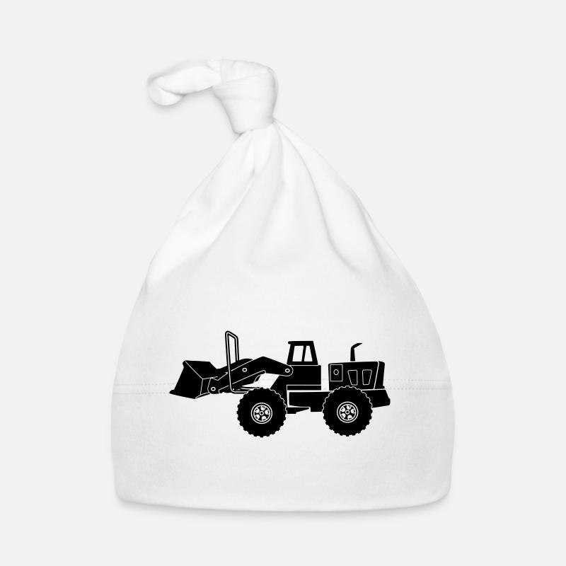 Transparent Bulldozer Organic Baby Cap