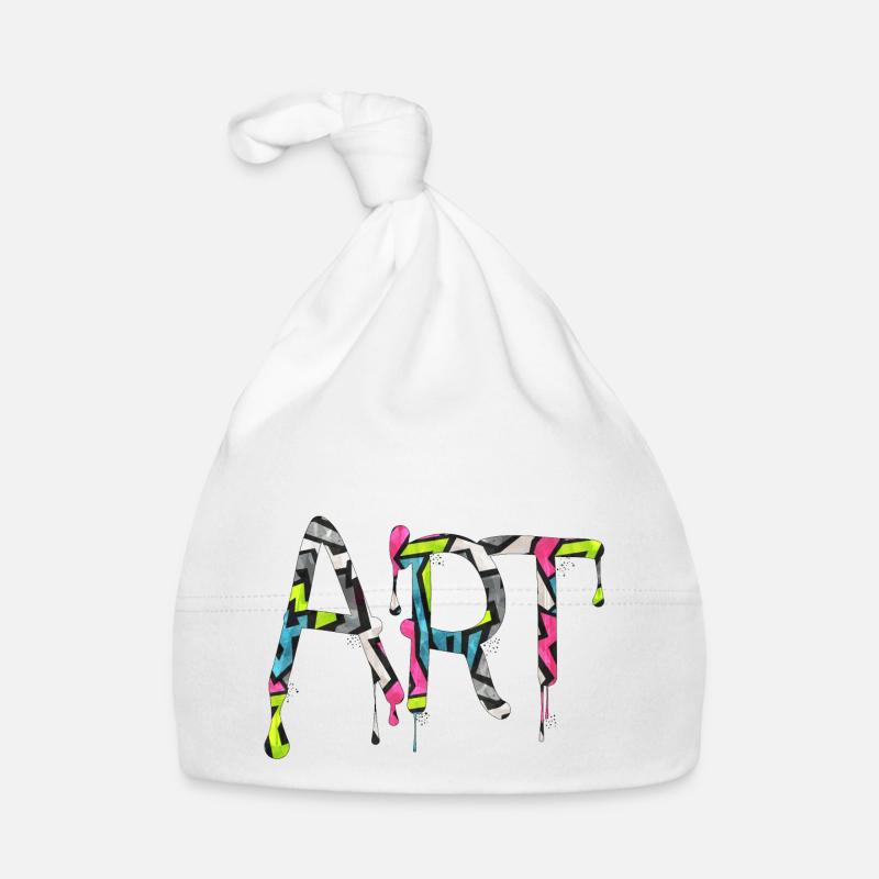 Graffiti style Splash hip hop couleurs peintre couleur Bonnet bio Bébé