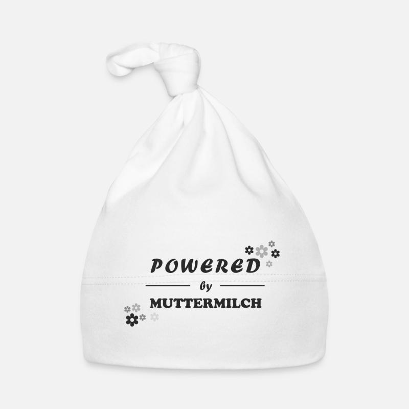 Powered by Muttermilch Baby Bio-Mütze