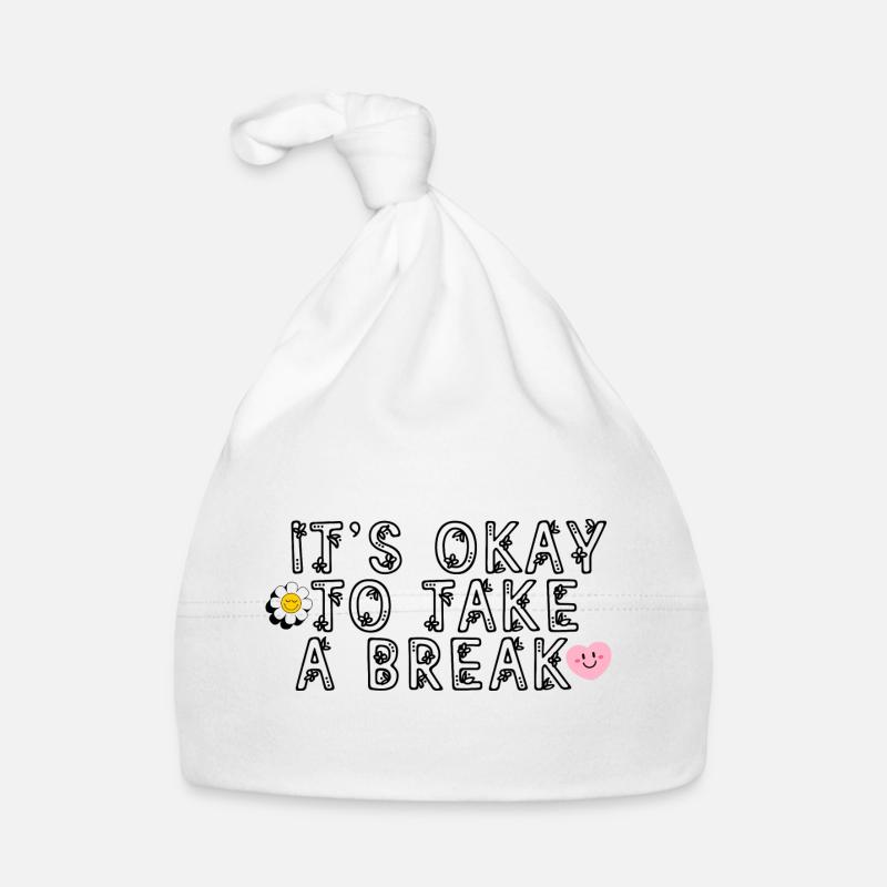 It ́s ok to take a break Organic Baby Cap