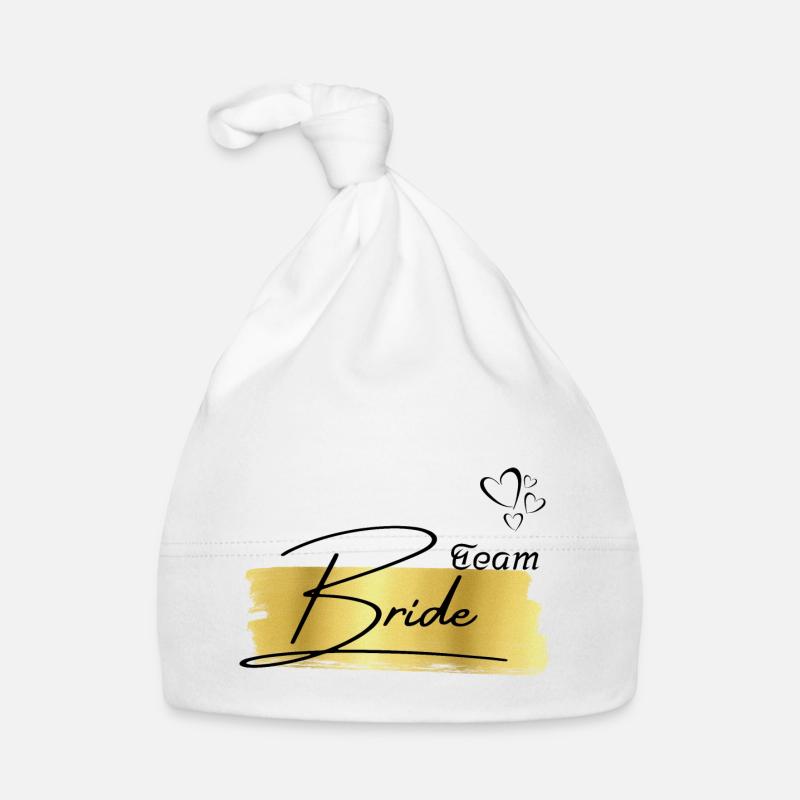 Team bride gold-team de la mariée Bonnet bio Bébé