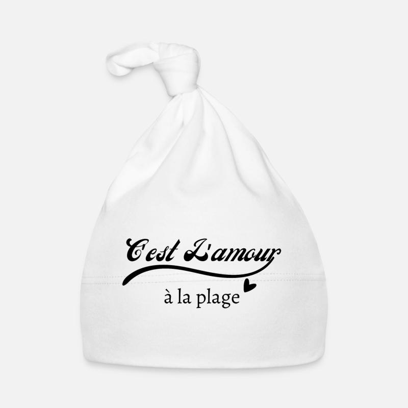 C’est l’amour à plage Bonnet bio Bébé